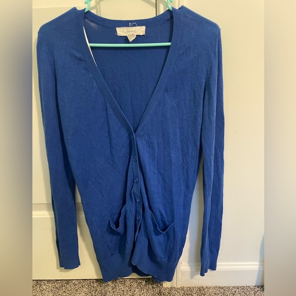 Blue Buttoned Cardigan - Picture 2 of 7